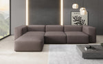 Lade das Bild in den Galerie-Viewer, Gemütliches Designer L-Sofa Snug – Modernes Stoff Ecksofa für Ihr Wohnzimmer
