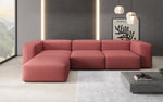 Lade das Bild in den Galerie-Viewer, Gemütliches Designer L-Sofa Snug – Modernes Stoff Ecksofa für Ihr Wohnzimmer
