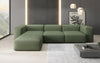 Gemütliches Designer L-Sofa Snug – Modernes Stoff Ecksofa für Ihr Wohnzimmer