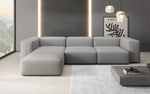 Lade das Bild in den Galerie-Viewer, Gemütliches Designer L-Sofa Snug – Modernes Stoff Ecksofa für Ihr Wohnzimmer
