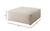 Gemütlicher 80cm Snug Stoff-Pouf: Vielseitiger Hocker, Fußstütze & Beistelltisch