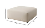 Lade das Bild in den Galerie-Viewer, Gemütlicher 80cm Snug Stoff-Pouf: Vielseitiger Hocker, Fußstütze &amp; Beistelltisch
