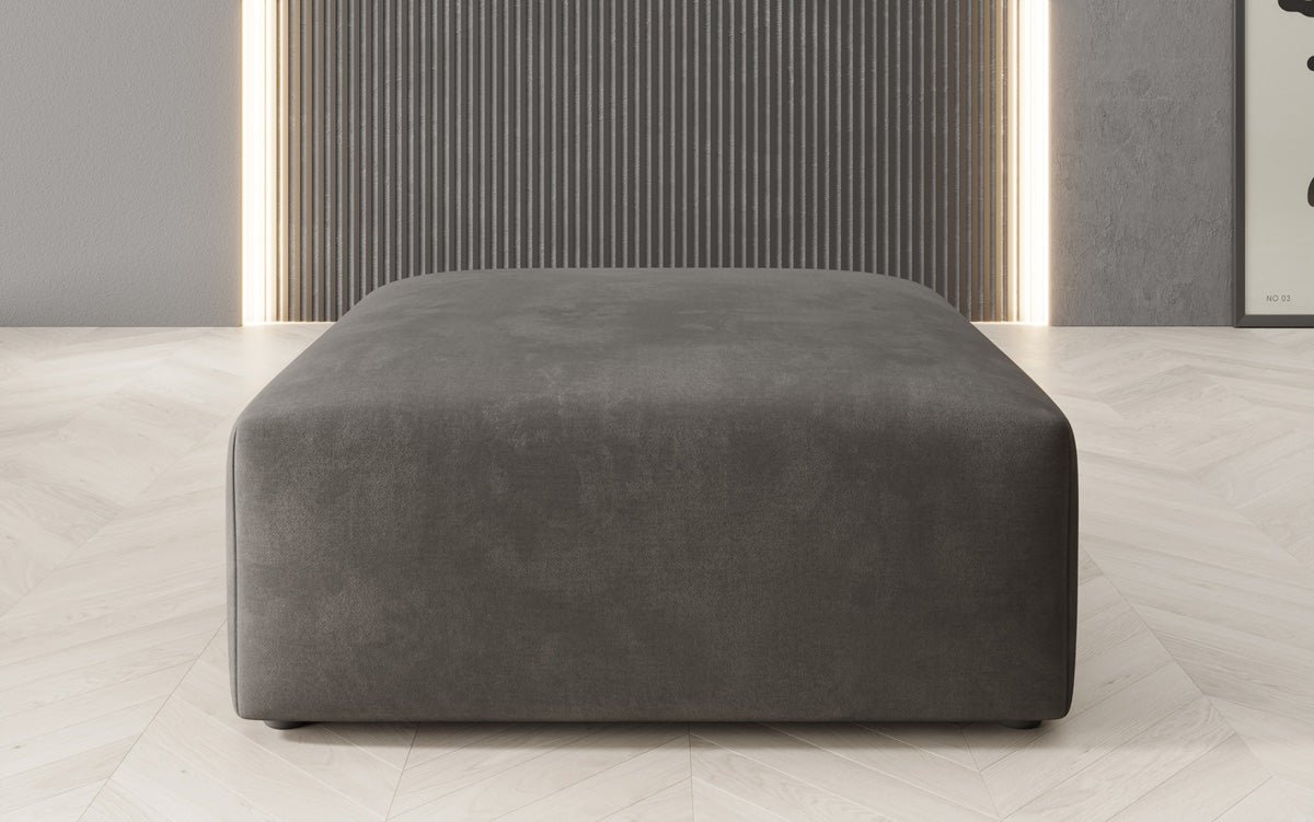 Runder Samt Beistellhocker Snug 80 cm – Gemütlich, Elegant & Modern