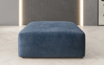Lade das Bild in den Galerie-Viewer, Eleganter Snug Samt Beistellhocker 80 cm – Komfortabler Moderner Design Pouf
