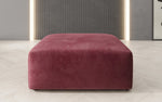 Lade das Bild in den Galerie-Viewer, Eleganter Snug Samt Beistellhocker 80 cm – Komfortabler Moderner Design Pouf
