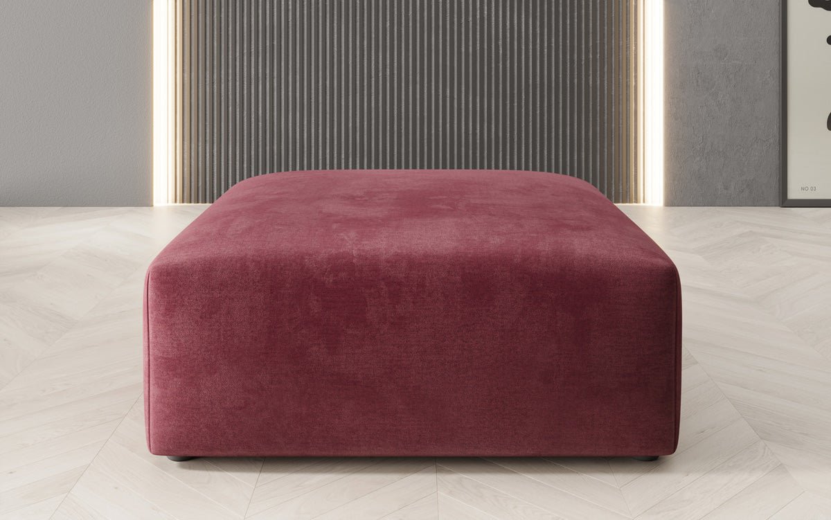 Runder Samt Beistellhocker Snug 80 cm – Gemütlich, Elegant & Modern