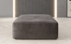 Eleganter Snug Samt Beistellhocker 80 cm – Komfortabler Moderner Design Pouf