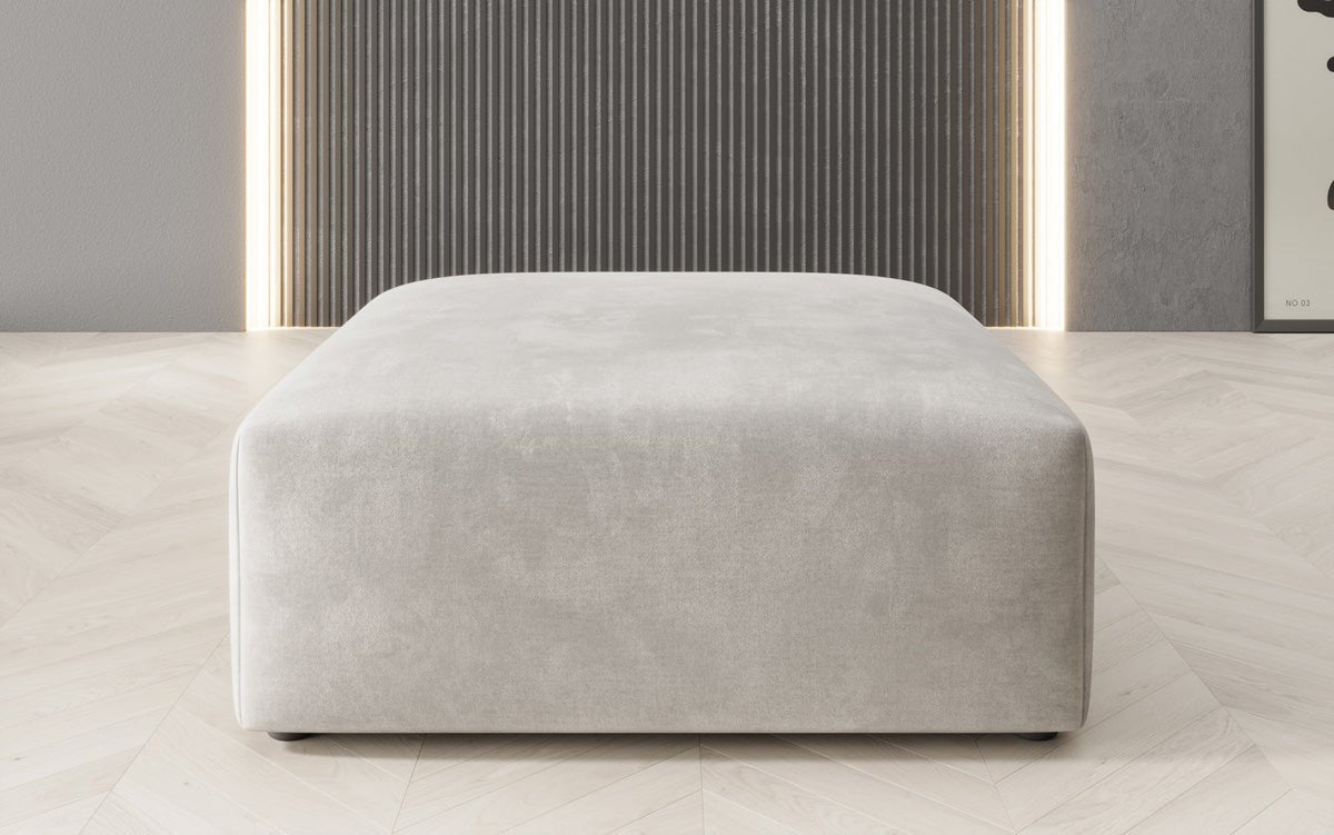 Runder Samt Beistellhocker Snug 80 cm – Gemütlich, Elegant & Modern