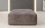 Lade das Bild in den Galerie-Viewer, Snug 80 cm Luxus Cord Beistellhocker – Weicher, Vielseitiger Sitzpouf für Modernes Wohnen
