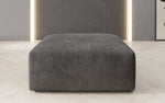 Lade das Bild in den Galerie-Viewer, Snug 80 cm Luxus Cord Beistellhocker – Weicher, Vielseitiger Sitzpouf für Modernes Wohnen
