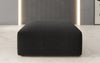Luxuriöser Bouclé Beistellhocker Snug: Stilvoller Akzent, Robust & Vielseitig, 80cm Durchmesser