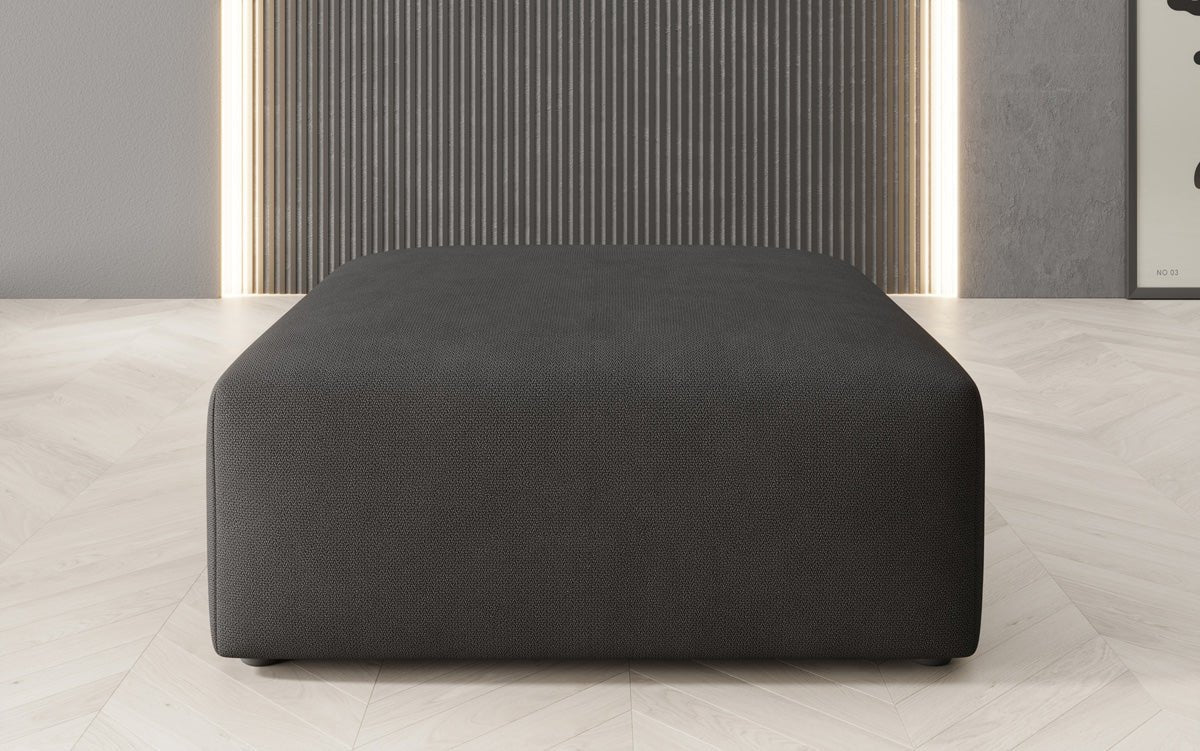 Snug Beistellhocker 80 cm: Gemütlicher Stoff-Pouf für modernes Wohnzimmer Design