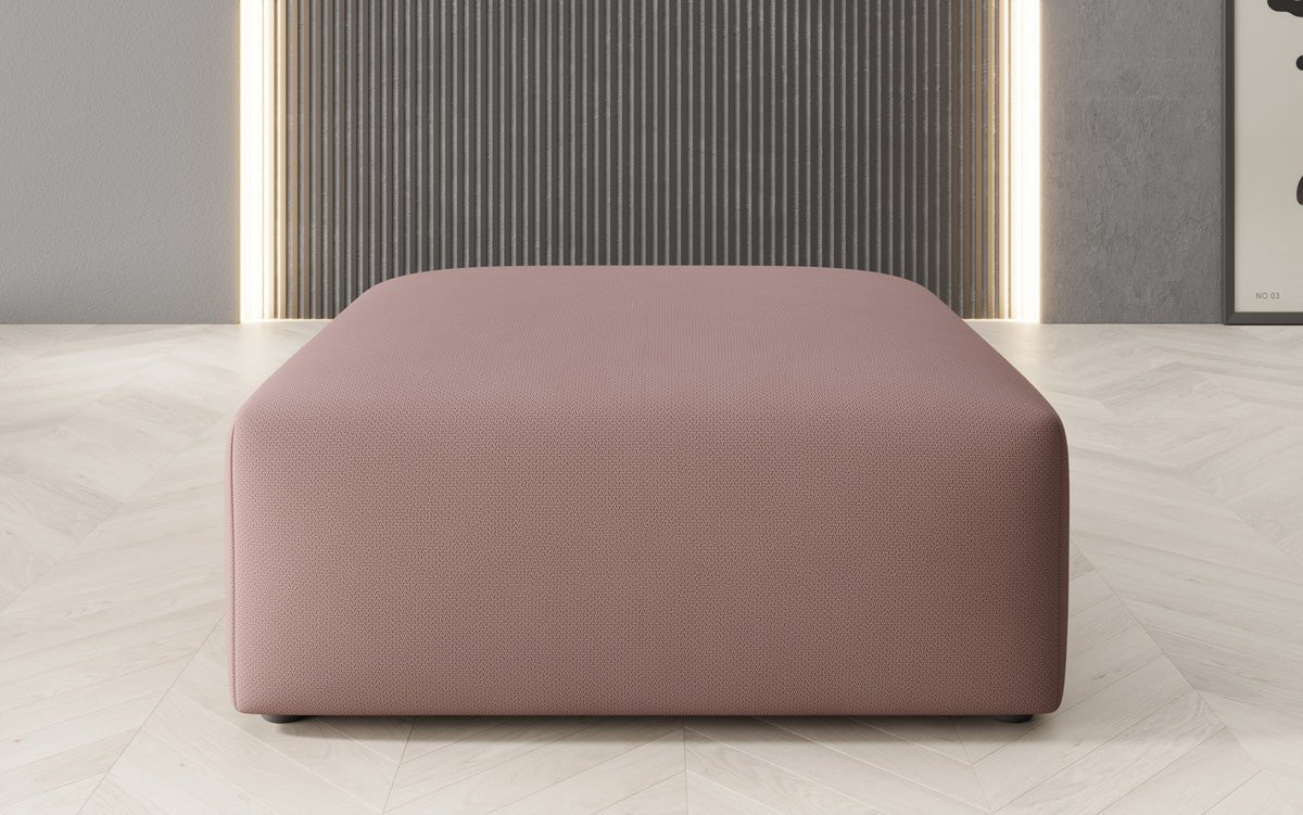 Snug Beistellhocker 80 cm: Gemütlicher Stoff-Pouf für modernes Wohnzimmer Design