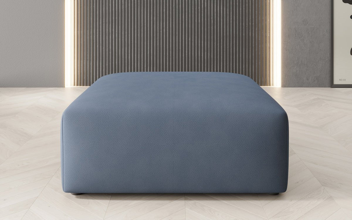 Snug Beistellhocker 80 cm: Gemütlicher Stoff-Pouf für modernes Wohnzimmer Design