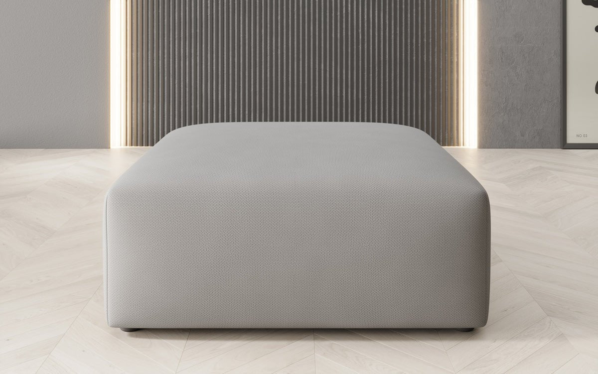 Snug Beistellhocker 80 cm: Gemütlicher Stoff-Pouf für modernes Wohnzimmer Design