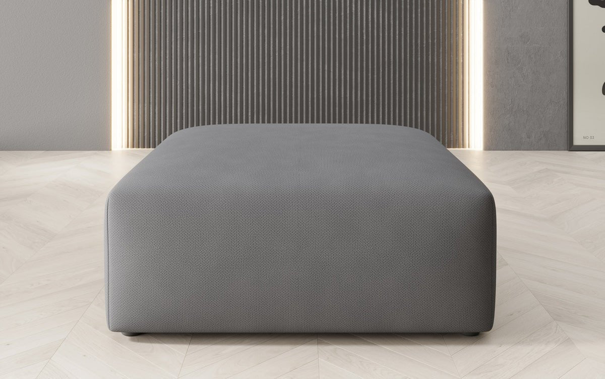Snug Beistellhocker 80 cm: Gemütlicher Stoff-Pouf für modernes Wohnzimmer Design
