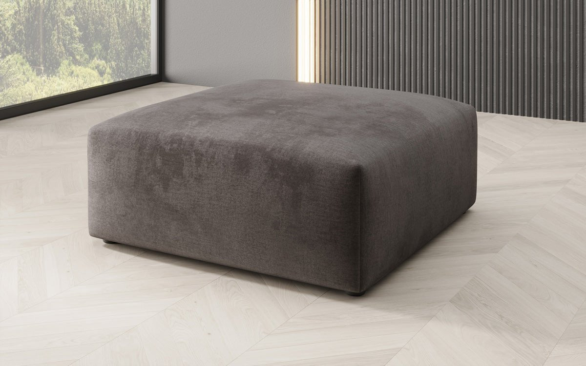 Runder Samt Beistellhocker Snug 80 cm – Gemütlich, Elegant & Modern