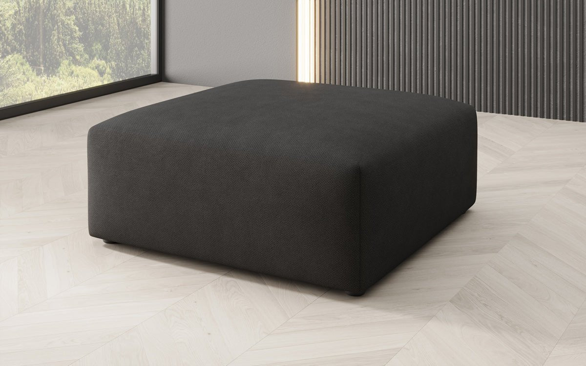 Snug Beistellhocker 80 cm: Gemütlicher Stoff-Pouf für modernes Wohnzimmer Design