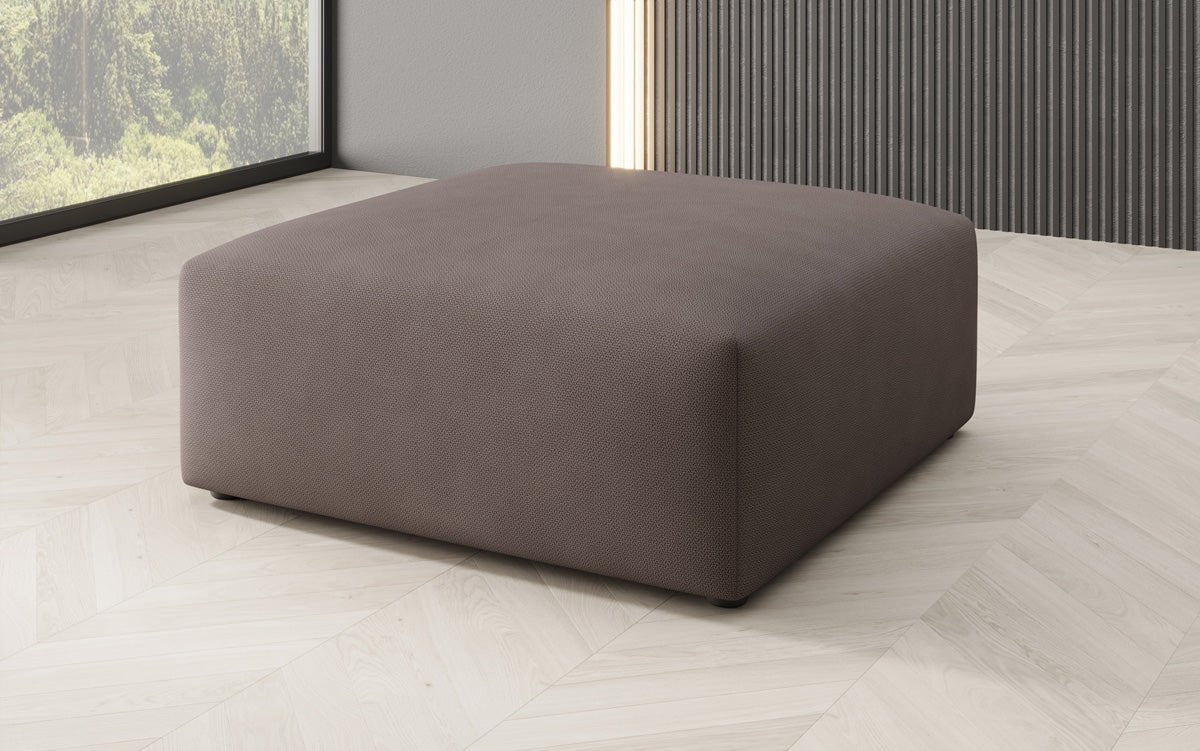 Snug Beistellhocker 80 cm: Gemütlicher Stoff-Pouf für modernes Wohnzimmer Design