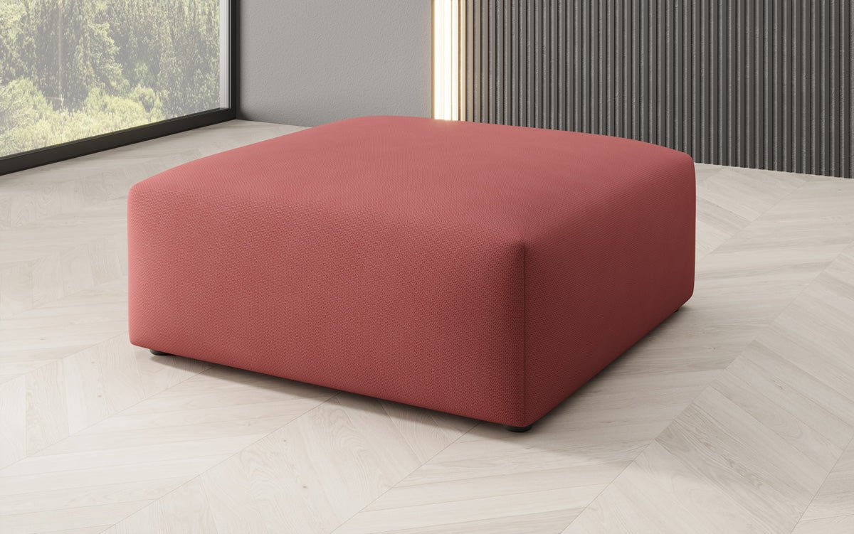 Snug Beistellhocker 80 cm: Gemütlicher Stoff-Pouf für modernes Wohnzimmer Design