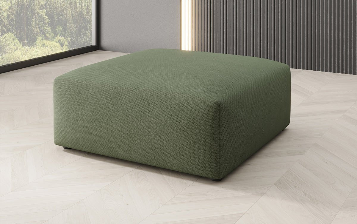 Snug Beistellhocker 80 cm: Gemütlicher Stoff-Pouf für modernes Wohnzimmer Design