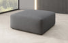 Gemütlicher 80cm Snug Stoff-Pouf: Vielseitiger Hocker, Fußstütze & Beistelltisch