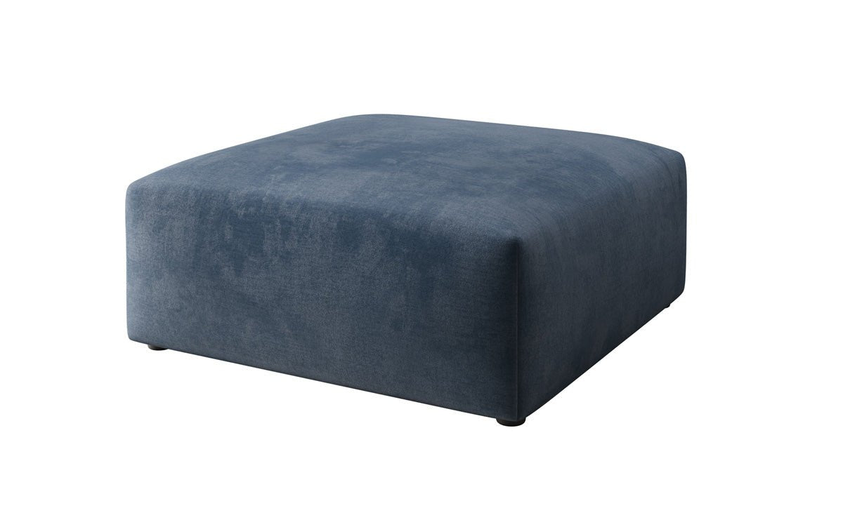 Eleganter Snug Samt Beistellhocker 80 cm – Komfortabler Moderner Design Pouf