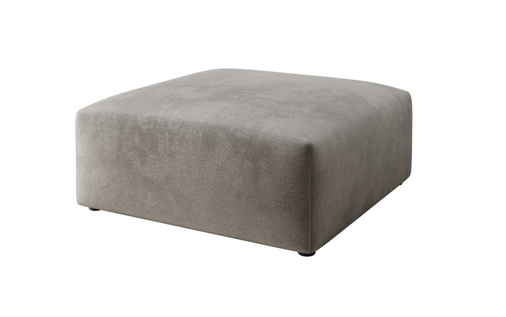 Eleganter Snug Samt Beistellhocker 80 cm – Komfortabler Moderner Design Pouf