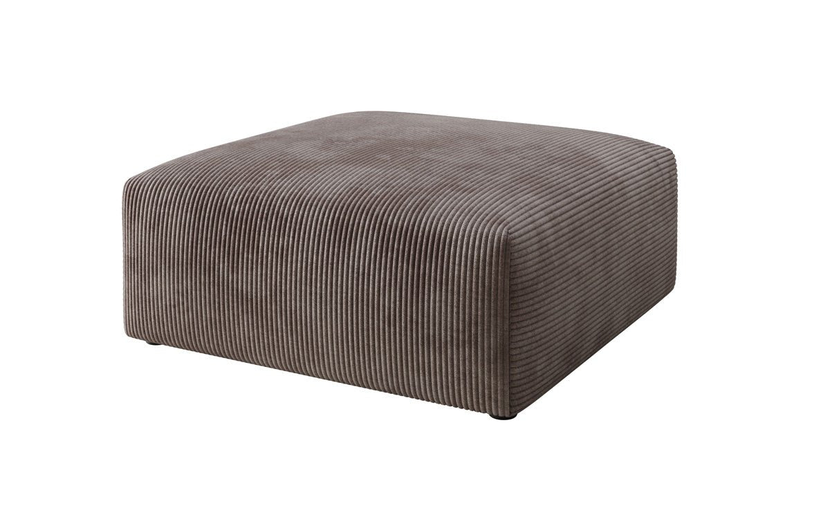 Snug 80 cm Luxus Cord Beistellhocker – Weicher, Vielseitiger Sitzpouf für Modernes Wohnen