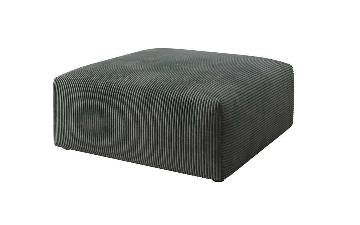 Vielseitiger Snug Beistellhocker: Komfortabler Cord-Pouf, 80cm Durchmesser, Modernes Design