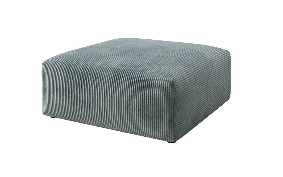Vielseitiger Snug Beistellhocker: Komfortabler Cord-Pouf, 80cm Durchmesser, Modernes Design