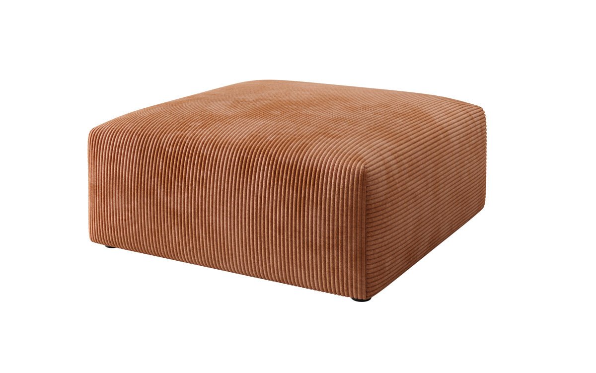 Snug 80 cm Luxus Cord Beistellhocker – Weicher, Vielseitiger Sitzpouf für Modernes Wohnen