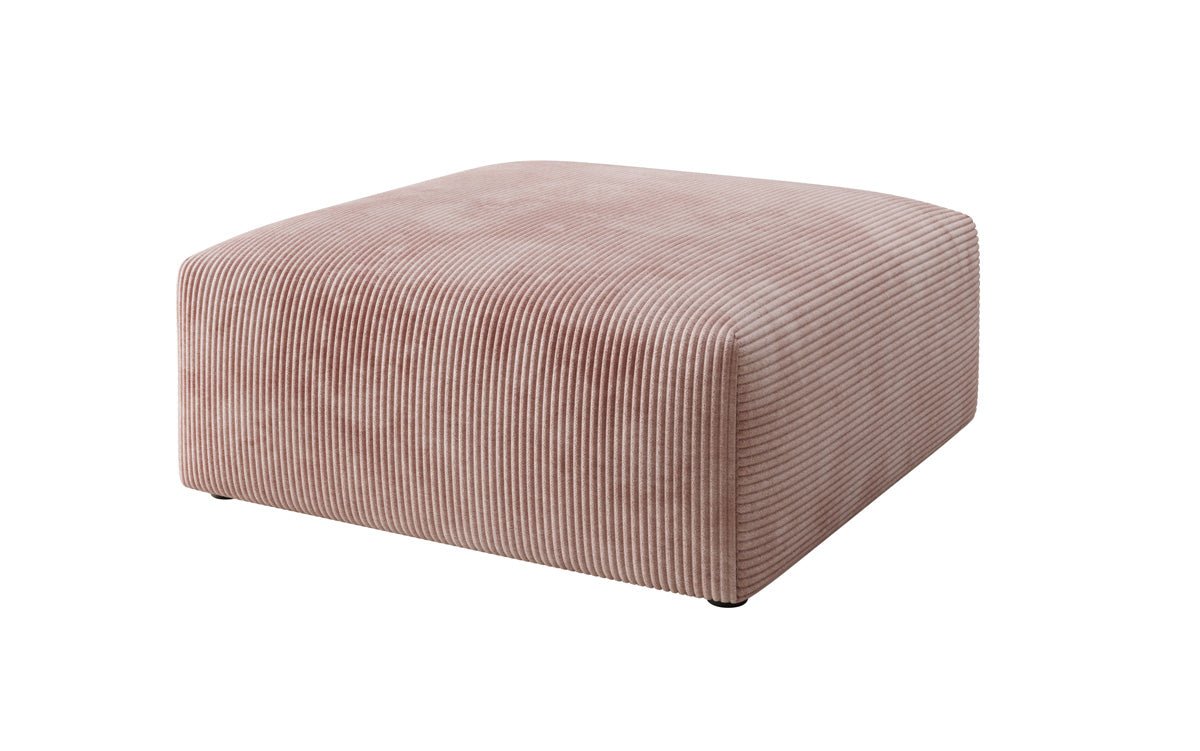 Vielseitiger Snug Beistellhocker: Komfortabler Cord-Pouf, 80cm Durchmesser, Modernes Design