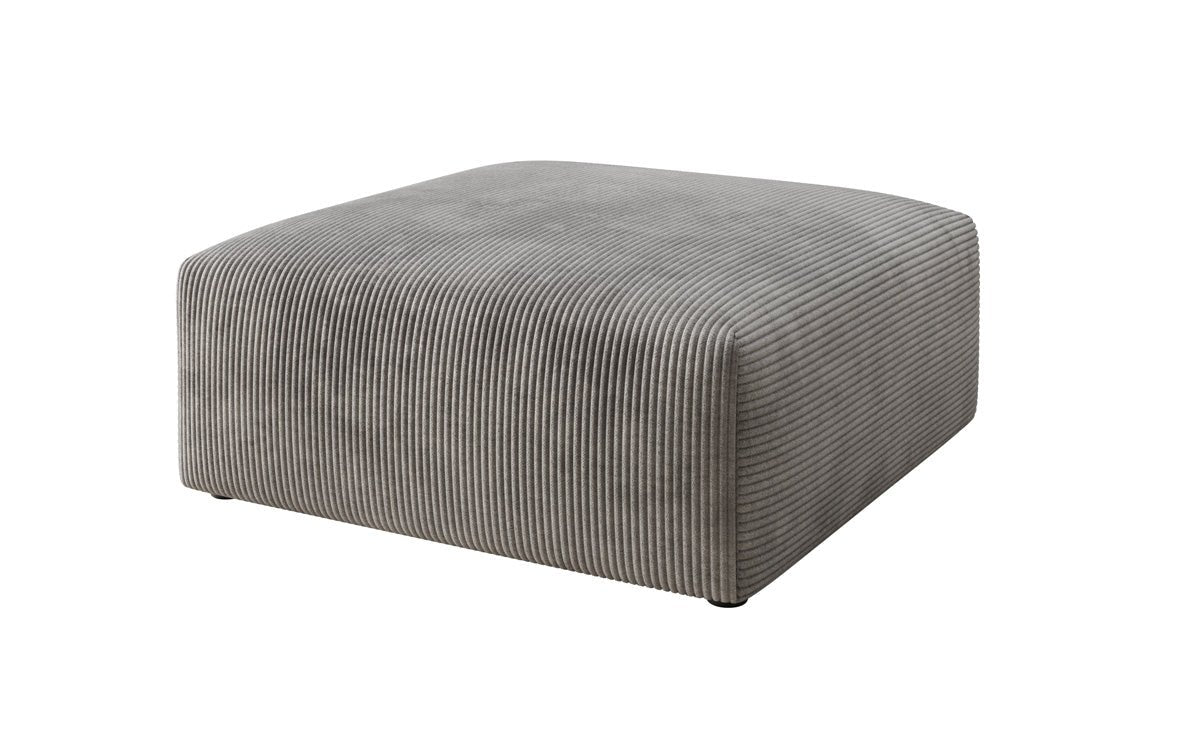 Snug 80 cm Luxus Cord Beistellhocker – Weicher, Vielseitiger Sitzpouf für Modernes Wohnen
