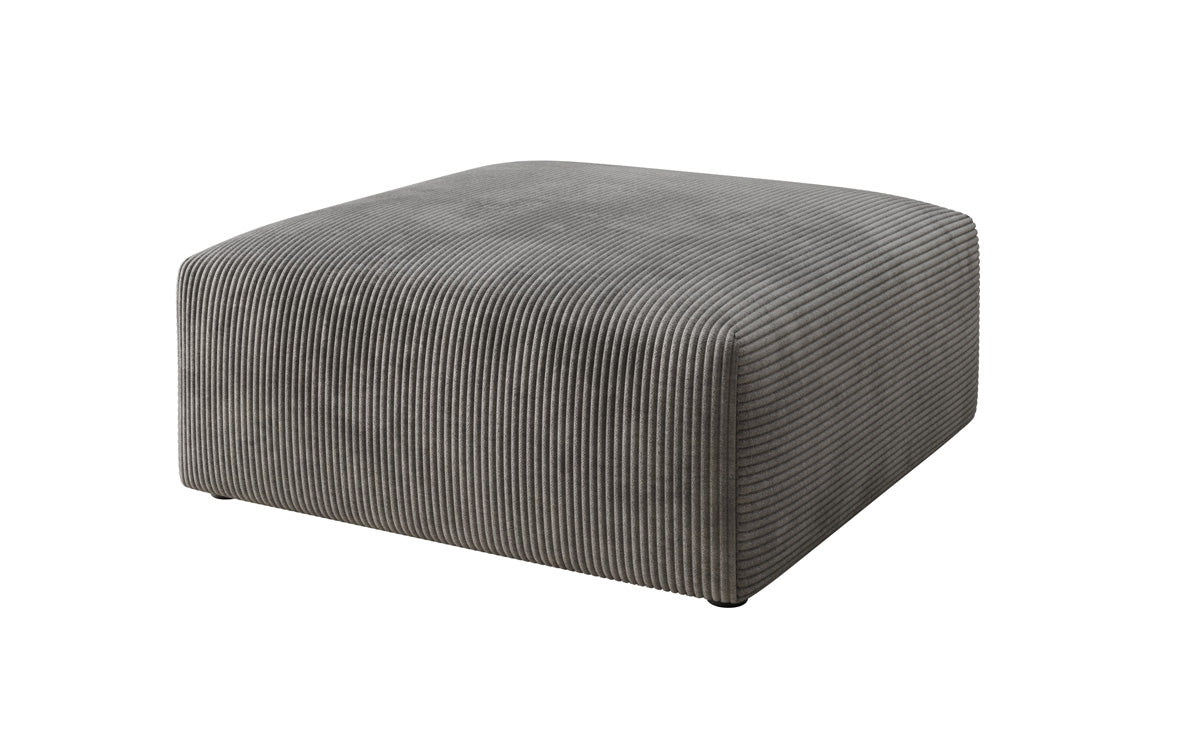 Snug 80 cm Luxus Cord Beistellhocker – Weicher, Vielseitiger Sitzpouf für Modernes Wohnen