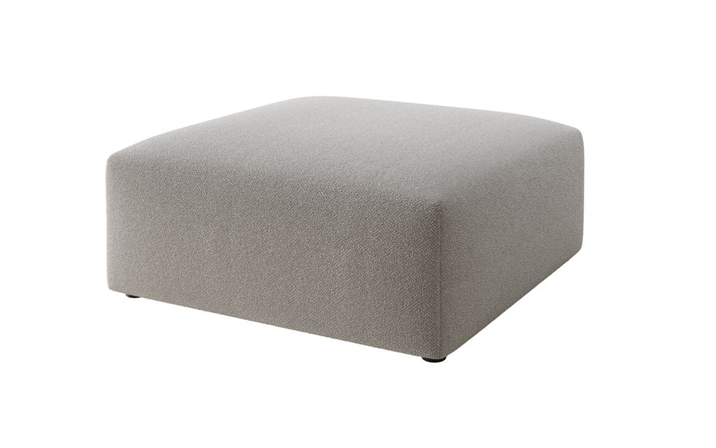 Eleganter Snug Bouclé Beistellhocker 80cm – Gemütlicher Runder Pouf für Modernes Wohnen