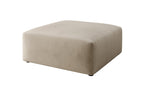 Lade das Bild in den Galerie-Viewer, Eleganter Snug Samt Beistellhocker 80 cm – Komfortabler Moderner Design Pouf
