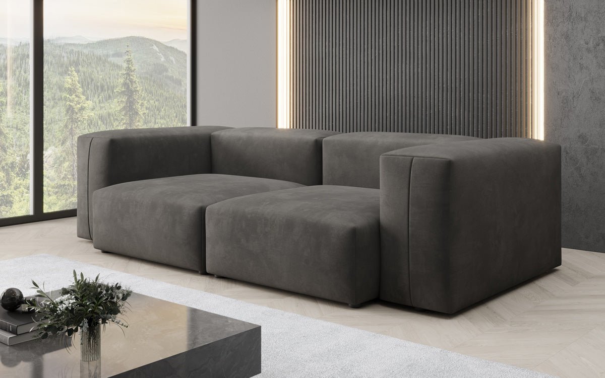 Luxuriöses Snug 2-Sitzer Samtsofa: Modernes Design, Ultrakomfortabel für Ihr Wohnzimmer