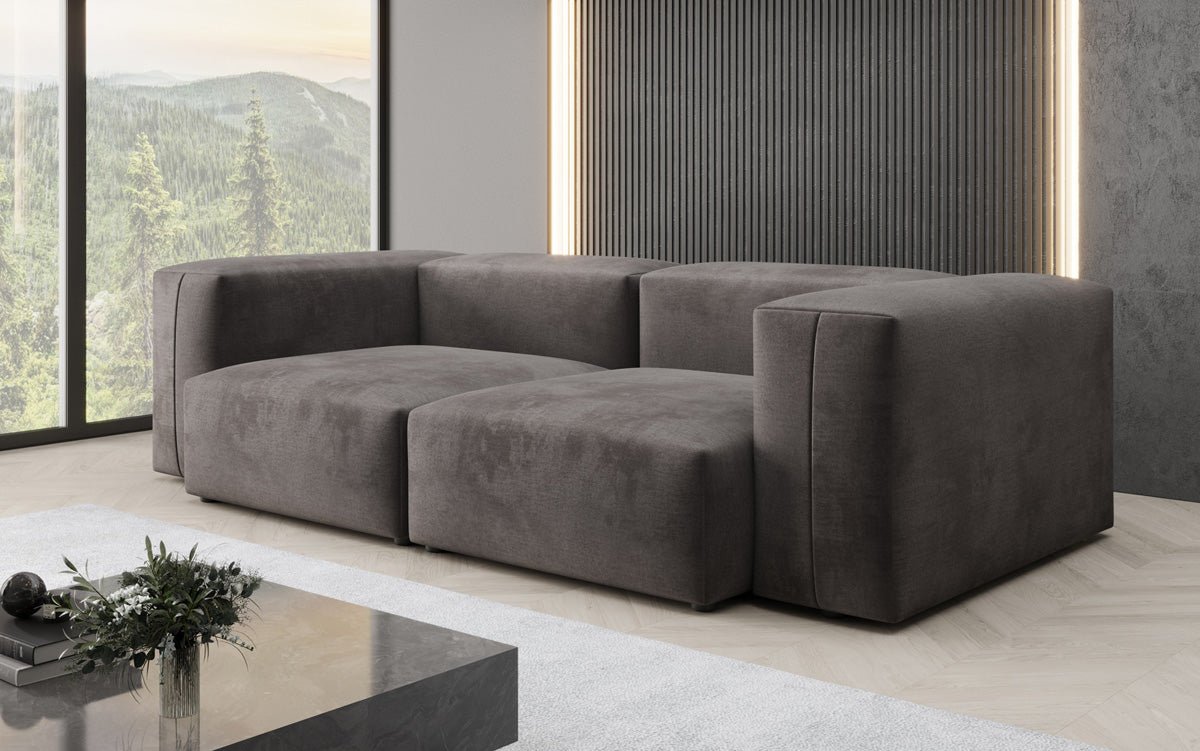 Luxuriöses Snug 2-Sitzer Samtsofa: Modernes Design, Ultrakomfortabel für Ihr Wohnzimmer