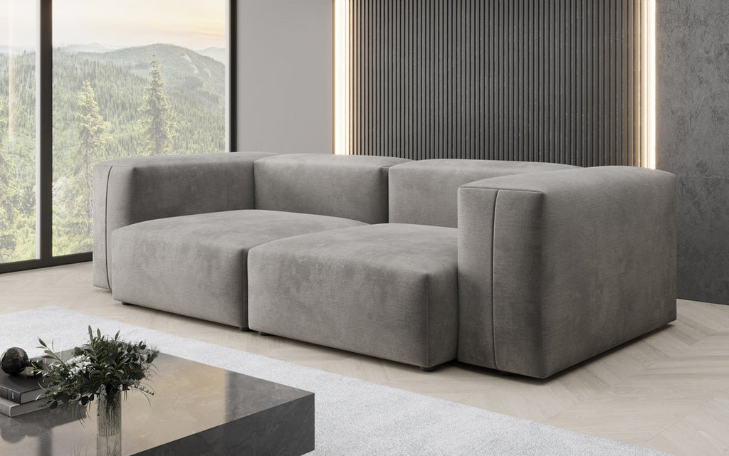 Luxuriöses Snug 2-Sitzer Samtsofa: Modernes Design, Ultrakomfortabel für Ihr Wohnzimmer