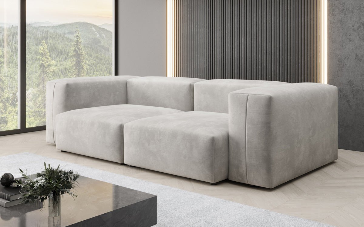 Luxuriöses Snug 2-Sitzer Samtsofa: Modernes Design, Ultrakomfortabel für Ihr Wohnzimmer