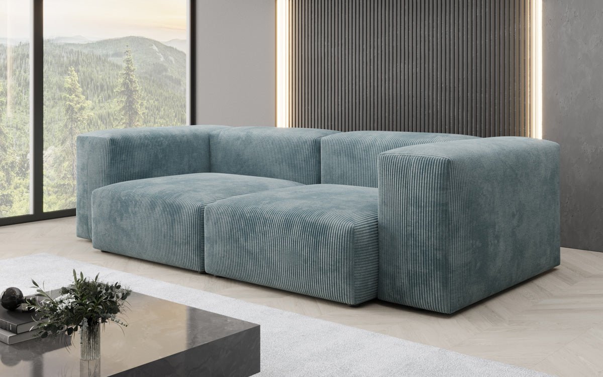 Luxuriöses Cord Designer 2-Sitzer Sofa Snug – Modern, Gemütlich, Vielseitig Farben