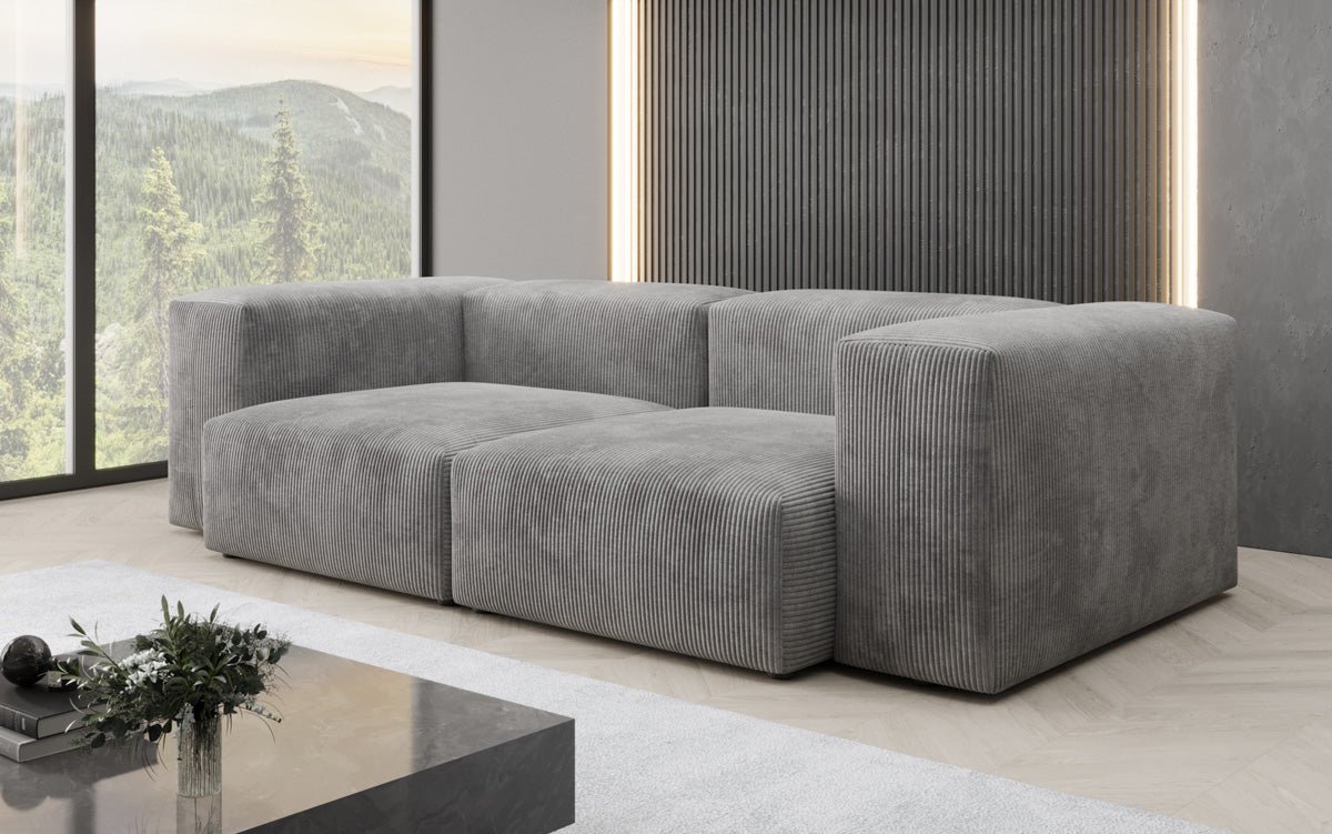 Luxuriöses Cord Designer 2-Sitzer Sofa Snug – Modern, Gemütlich, Vielseitig Farben