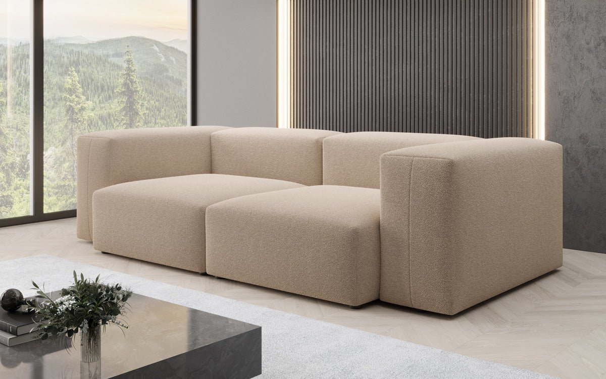 Designer 2-Sitzer Sofa Snug Bouclé – Modern, Gemütlich, Stilvoll, Luxuriös