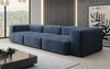 Luxuriöses Designer 3-Sitzer Samtsofa Snug – Komfortables Wohnzimmer Sofa mit Stil