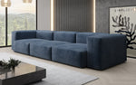 Lade das Bild in den Galerie-Viewer, Luxuriöses Designer 3-Sitzer Samtsofa Snug – Komfortables Wohnzimmer Sofa mit Stil
