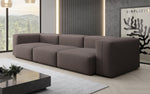 Lade das Bild in den Galerie-Viewer, Designer 3-Sitzer Sofa Snug: Luxuriöses Stoff-Sofa für modernes Wohnzimmer
