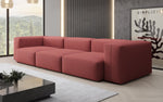 Lade das Bild in den Galerie-Viewer, Designer 3-Sitzer Sofa Snug: Luxuriöses Stoff-Sofa für modernes Wohnzimmer
