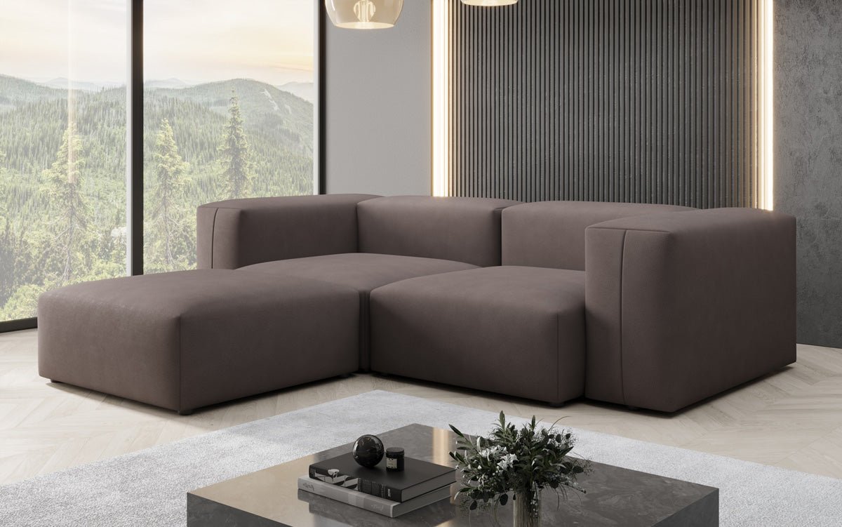 Luxuriöses L-Sofa Snug Mini: Modernes Stoff-Ecksofa für Ihr Wohnzimmer