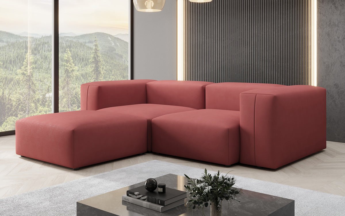 Luxuriöses L-Sofa Snug Mini: Modernes Stoff-Ecksofa für Ihr Wohnzimmer